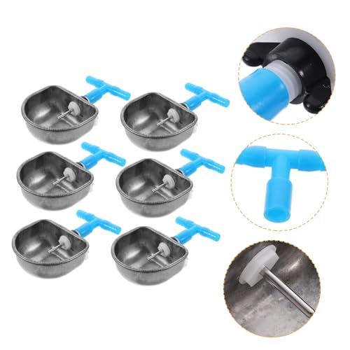 JOINPAYA 6stücke Kaninchen Trinkflasche Wasserschüssel Haustier Trinkschale Kaninchen Wasserfütterer Edelstahl Futterautomat Für Häschen Käfig von JOINPAYA