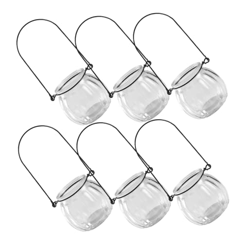 JOINPAYA 6stücke Hängende Pflanzgefäße Aus Glas Wandpflanzgefäße Für Innenräume Hydrokultur Glasvasen Klare Glas-blumentöpfe Zur Wandmontage Für Zuhause Und Bürodekoration JOINPAYA 6stücke Hängende Pflanzgefäße Aus Glas Wandpflanzgefäße Für Innenräume Hydrokultur Glasvasen Klare Glas-blumentöpfe Zur Wandmontage Für Zuhause Und Bürodekoration von JOINPAYA