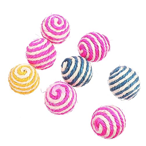 JOINPAYA 8 Stück Spielzeugkugel aus Schallschleifenzähne klein neckisch interaktives katzenspielzeug Interactive cat Toy Kratzbaum für Katzenspielzeug Katze spielt Ball Hanfkugel rot JOINPAYA 8 Stück Spielzeugkugel aus Schallschleifenzähne klein neckisch interaktives katzenspielzeug Interactive cat Toy Kratzbaum für Katzenspielzeug Katze spielt Ball Hanfkugel rot von JOINPAYA