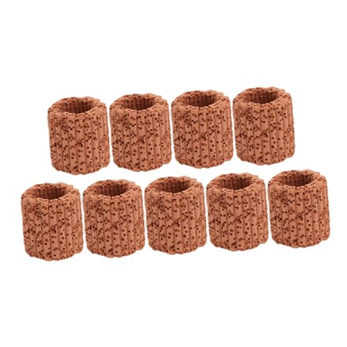 JOINPAYA 9 Stück Teiliges Keramik Filtermedium Aquarium Wasserpflanzenhalterung Sichere Befestigungsringe zur Optimalen Wasserfiltration Vielseitig Einsetzbar für Aquarien und Teiche von JOINPAYA