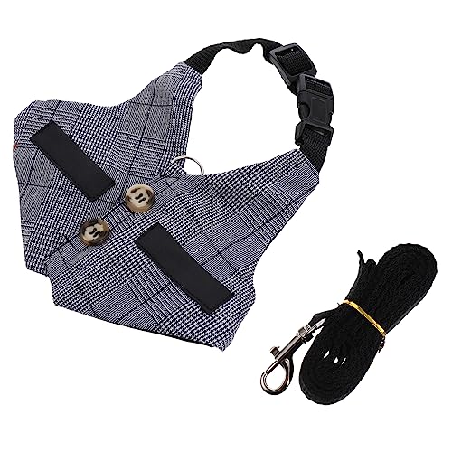 JOINPAYA Anzug und Leine für Kaninchen hasenkostüme Bunny Costume Haustiergeschirr Haustierleine kaninchenleine Gehen klein Westenleine für Kaninchen Geschirrleine für Kaninchen Nylon von JOINPAYA