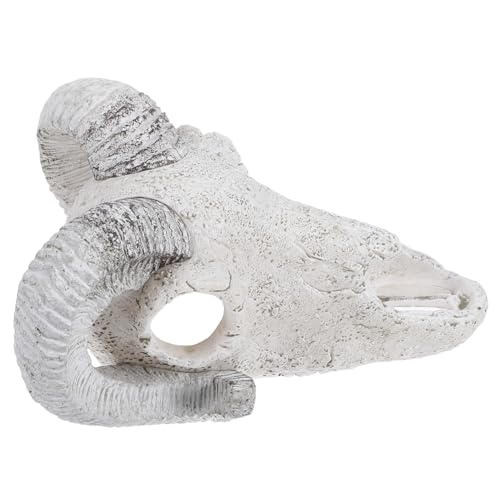 JOINPAYA Aquarium Deko Schädel Kunststein Bullenschädel Versteck für Fische und Reptilien Widerstandsfähige Ornamentik für Aquarien Terrarien und Halloween Dekoration JOINPAYA Aquarium Deko Schädel Kunststein Bullenschädel Versteck für Fische und Reptilien Widerstandsfähige Ornamentik für Aquarien Terrarien und Halloween Dekoration von JOINPAYA