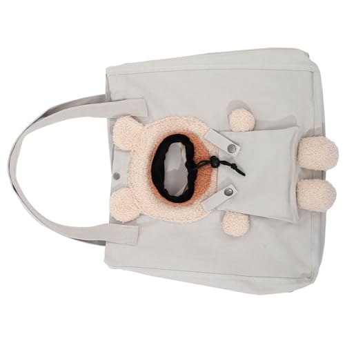 JOINPAYA Atmungsaktive Pet Carrier Tragetasche aus Canvas für Katzen und Kleine Hunde Große Kapazität Verstellbarer Schultergurt für Reisen und Outdoor Ausflüge von JOINPAYA
