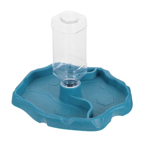 JOINPAYA Automatische Wasserzufuhr Futter- Und Wassernapf Für Frettchen Futternapf Für Leopardgecko Schale Für Reptilienfutter Wasserspender Für Kaninchenfutter Sky-Blue Abs von JOINPAYA