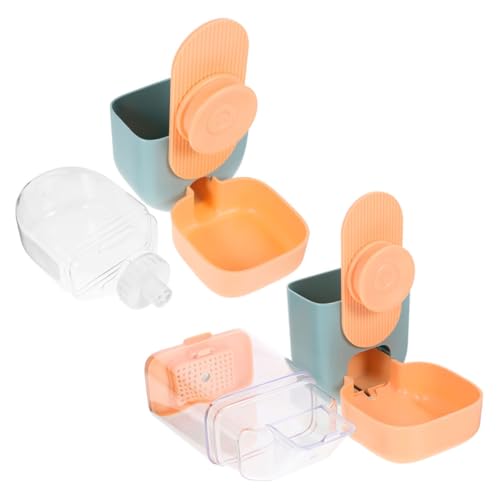 JOINPAYA Automatischer Hängender Futter Wasserspender für Kleintiere Großer Fassungsvermögen Platzsparend Geeignet für Kaninchen Meerschweinchen Katzen Igel und Frettchen von JOINPAYA