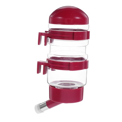 JOINPAYA Automatischer Wasserspender Für Haustiere, Hängende Hundewasserflasche Mit Düse, Wasserspender Mit Großer Kapazität Für Hunde Und Katzen, 400 Ml von JOINPAYA