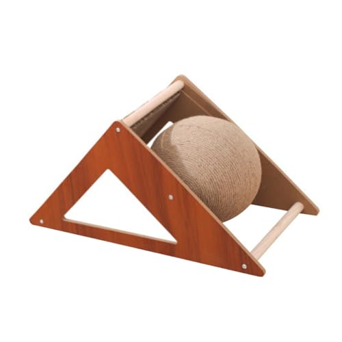 JOINPAYA Cat Scratch Board Toy for Kittens Durable Cat Scratcher with Ball Interactive Pet Plaything for Prevents Furniture Damage von JOINPAYA