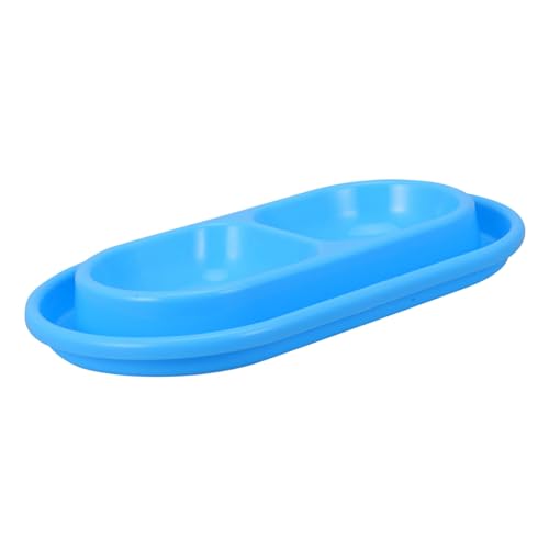 JOINPAYA Doppelte Katzen und Hundenäpfe rutschfeste Futter und Wasserschalen für Kleine Haustiere Blau mit Wasserbarriere für Mahlzeiten und Design von JOINPAYA