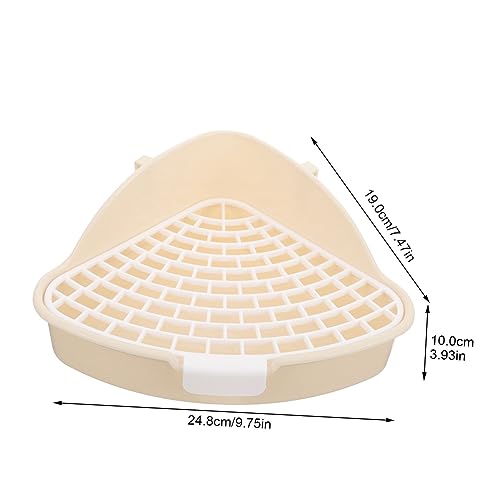 JOINPAYA Dreieckige Kaninchentoilette mit Spritzschutz Ecktoilette für Kleintiere Wie Meerschweinchen Chinchillas und Kaninchen Platzsparendes Abnehmbares Indoor Pet Potty für Einfache und JOINPAYA Dreieckige Kaninchentoilette mit Spritzschutz Ecktoilette für Kleintiere Wie Meerschweinchen Chinchillas und Kaninchen Platzsparendes Abnehmbares Indoor Pet Potty für Einfache und von JOINPAYA