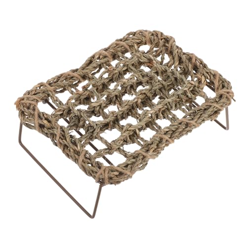 JOINPAYA Echsenbettkriechmatte Accessoires für Bartagamen Reptilienpanzerzubehör Hängematte für Eidechsen-Liegebett Haustier Matte Reptilien Hängematte Stroh Khaki von JOINPAYA