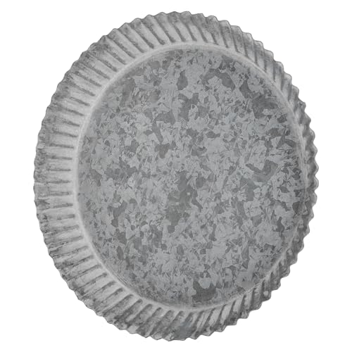 JOINPAYA Eisenschale Blütenblätterblätter rustikal eingetopft drinnen Untertasse Untersetzer für Blumentöpfe groß Pflanzen Tabletts für Blumentöpfe Tropfschale Topfplatte aus Metall Silber JOINPAYA Eisenschale Blütenblätterblätter rustikal eingetopft drinnen Untertasse Untersetzer für Blumentöpfe groß Pflanzen Tabletts für Blumentöpfe Tropfschale Topfplatte aus Metall Silber von JOINPAYA