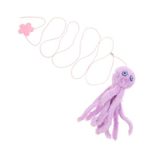 JOINPAYA Elastic Cat Stick Katzenspielzeug Plüsch Violett von JOINPAYA