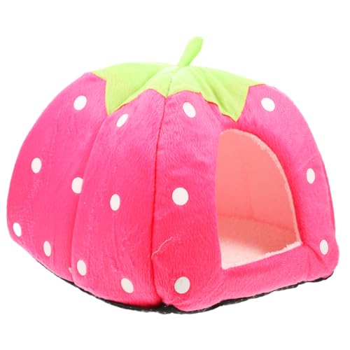 JOINPAYA Kuscheliges Erdbeer-Haus Für Hamster Waschbares Nest Für Kleine Haustiere Robuste Schlafgelegenheit Für Hamster Und Meerschweinchen Für Innen Außenbereiche Bequemes Versteck Für NA JOINPAYA Kuscheliges Erdbeer-Haus Für Hamster Waschbares Nest Für Kleine Haustiere Robuste Schlafgelegenheit Für Hamster Und Meerschweinchen Für Innen Außenbereiche Bequemes Versteck Für NA von JOINPAYA