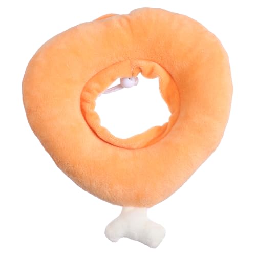 JOINPAYA Genesungshalsband Für Katzen Haustier Extra Klein Kragen Nacken Reflektierender Hund Für Hunde Erholung Katzenhalsband Cat Neck Cone Plüsch Orange von JOINPAYA