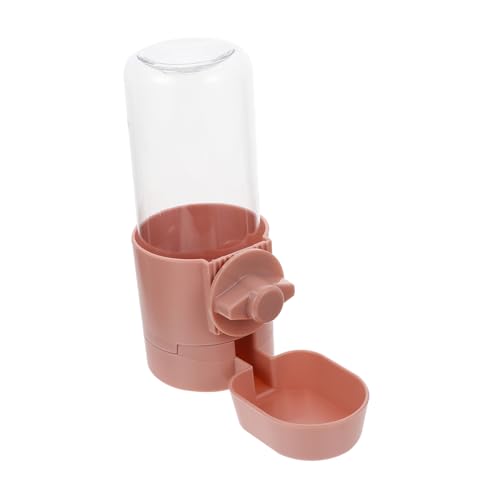 JOINPAYA Hängende Wasserzufuhr Drinnen Klein Hund Spender Isoliert Schüssel Wasserdicht Komfortabel Fütterung Haustiere Automatisch Welpe Wasserflasche Haustier -trinkschale Rosa Plastik von JOINPAYA