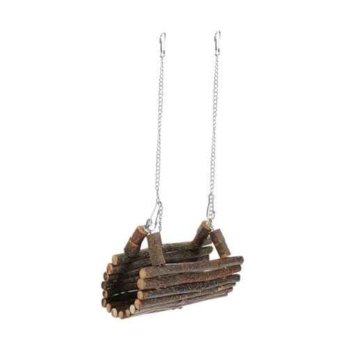 JOINPAYA Hängendes Hamster Schaukelspielzeug aus Holz Sichere und Unterhaltsame Hängeschaukel für Hamster für Käfige Ermöglicht Ausruhen und Schlafen Geschenkidee JOINPAYA Hängendes Hamster Schaukelspielzeug aus Holz Sichere und Unterhaltsame Hängeschaukel für Hamster für Käfige Ermöglicht Ausruhen und Schlafen Geschenkidee von JOINPAYA