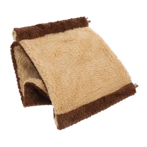 JOINPAYA Hängendes Hamsterbett aus Polyester und Holz Warmes Kleintier Nest für Meerschweinchen und Chinchillas Komfortable Hängematte als Schlaf und Versteckplatz für Kleine Nagetiere von JOINPAYA