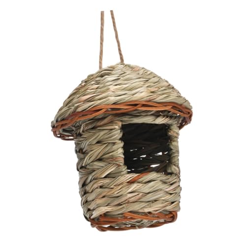 JOINPAYA Hängendes Vogelhaus aus Naturmaterialien Handgewebtes für Garten und Terrasse für Vogelzucht Dekoratives Element im Freien von JOINPAYA