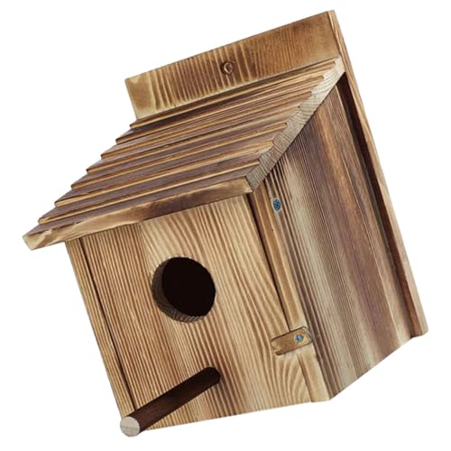 JOINPAYA Hängendes aus Holz Handgefertigtes Vogelhaus für Zaunkönige Stilvolle für Garten Terrasse Sicheres Schlafnest für Kleine Kreatives Design von JOINPAYA