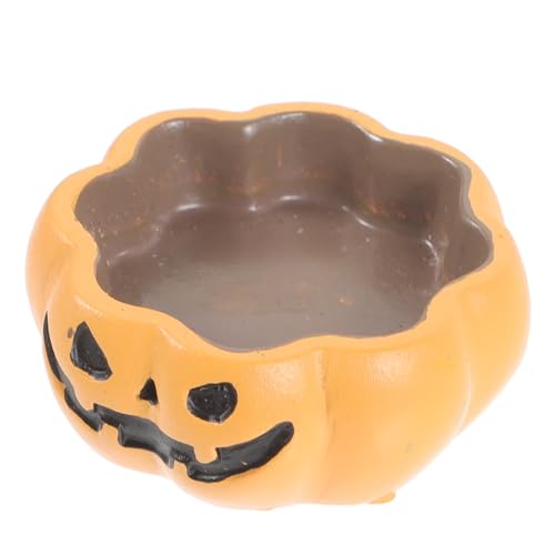 JOINPAYA Halloween Kürbis Reptilien Wasserschale aus Harz Stabile Futter und Wasserschale für Schildkröten Eidechsen Bartagamen und Schlangen Dekorative Terrarien für Kleine Reptilien von JOINPAYA