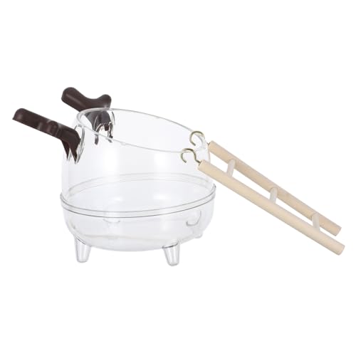 JOINPAYA Hamster Badezimmertoilette Hühnerstaubbadewanne Haustier Badeeimer Hühnersandbadewanne Hamsterbadewanne Haustier Rennmausspielzeug Rattenkäfigzubehör Hamsterbettwäsche von JOINPAYA