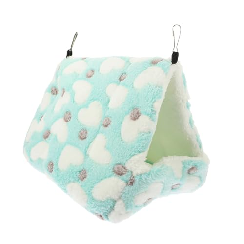 JOINPAYA Hamster Hängematte Ruhebett für Kaninchen Hamster Baumwollnest Hamsterschlafbetten Mini-Hamster-Baumwollnest Nest für Haustier Baumwolle Light Green von JOINPAYA