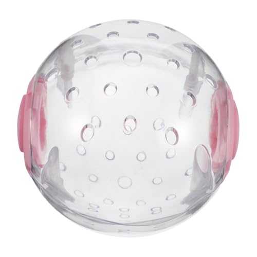 JOINPAYA Hamster Laufball Hamsterrad Stummes Hamsterrad Menschliches Hamsterrad Hamsterkäfigräder Heimtrainer Für Kleine Haustiere Leise Hamster Laufräder Plastik Rosa von JOINPAYA