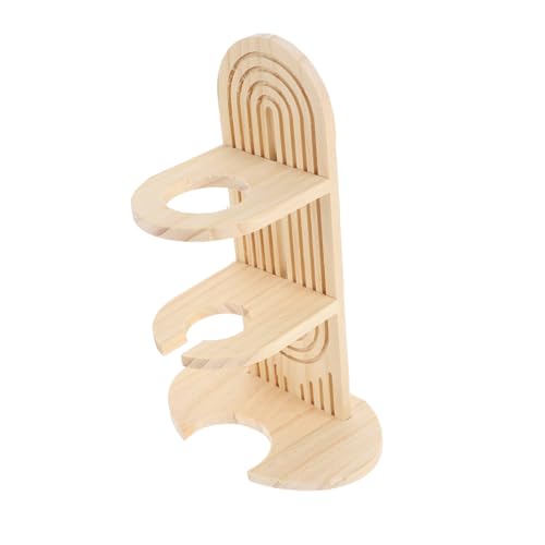 JOINPAYA Hamster Trinkflasche Halterung aus Holz Stabiler Wasserflaschenständer für Kleine Haustiere für Hamster Zwerghamster Mäuse und Rennmäuse Platzsparend von JOINPAYA