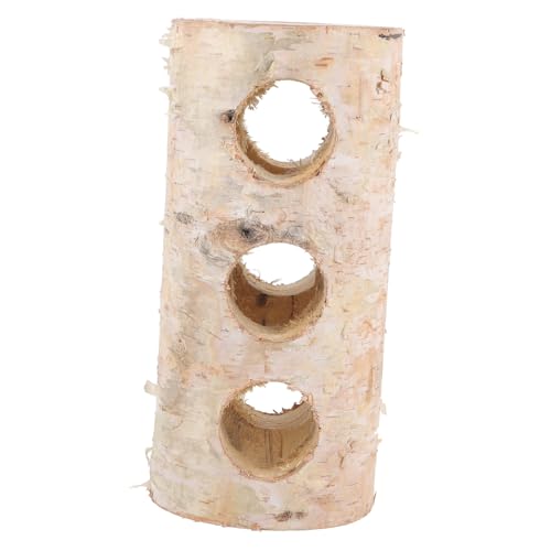 JOINPAYA Hamster Versteck Aus Natürlichem Holz Hamster Tunnel Für Kleine Haustiere Und Kauen Sichere Versteckhöhle Für Hamster Und Zwerghamster von JOINPAYA