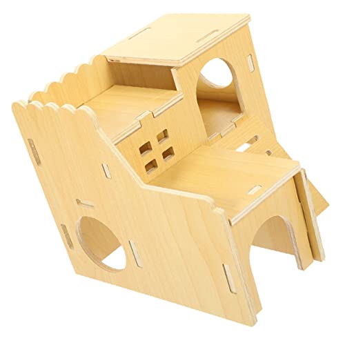 JOINPAYA Hamster Versteck für Kleintiere Langlebiges Nagerhaus mit Schlaf und Spielbereich für Hamster und Meerschweinchen zu Reinigen und von JOINPAYA