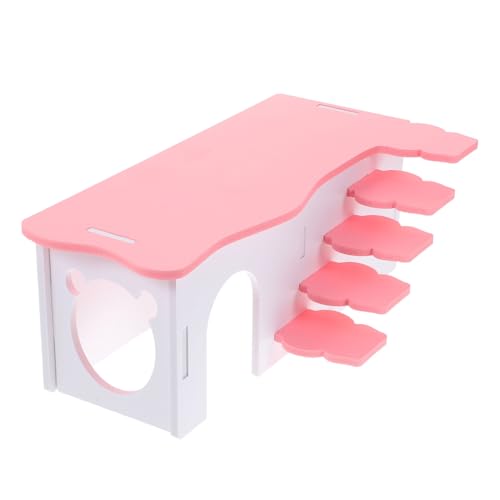 JOINPAYA Hamsterhaus im Leiterdesign Sicheres Hamsterversteck aus PVC Gemütliche Plattform für Meerschweinchen Langlebig und Geruchsneutral Spielzeug für Kleine Haustiere von JOINPAYA