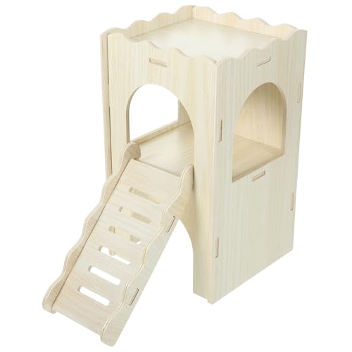 JOINPAYA Hamster Versteckhaus aus Holz für Kleintiere Sichere und Praktische Unterkunft mit Rampe für Hamster Zwerghamster Chinchillas und Gerbils für Spiel und JOINPAYA Hamster Versteckhaus aus Holz für Kleintiere Sichere und Praktische Unterkunft mit Rampe für Hamster Zwerghamster Chinchillas und Gerbils für Spiel und von JOINPAYA