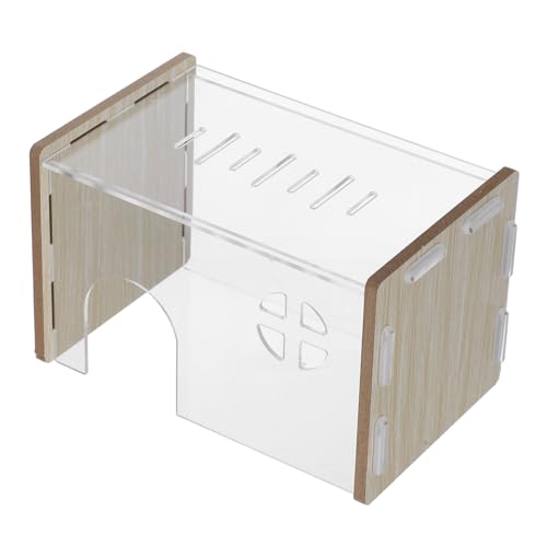 JOINPAYA Hamster Versteckt Bequemer Hamster Unterkunft Kleine Tiere Lebensraum Acryl Hamster Versteck Hamster Hamster Versteck Praktisches Hamster Nest Zum Verstecken von JOINPAYA