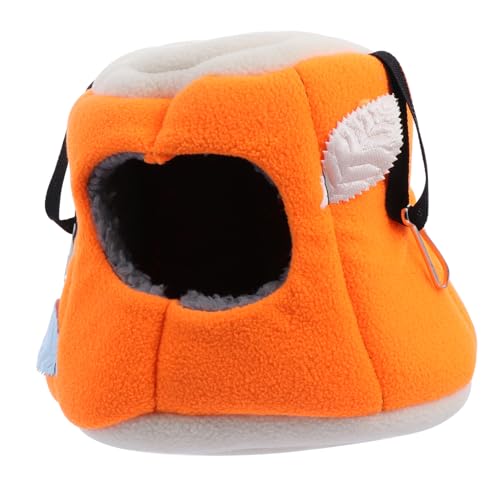 JOINPAYA Hamster Warmes Plüschnest Kreatives Hängendes Schlafbett für Kleine Haustiere Kuscheliges Winterhaus für Hamster und Nager Farbige Baumwollunterkunft mit Haken Zufällige Farbe von JOINPAYA