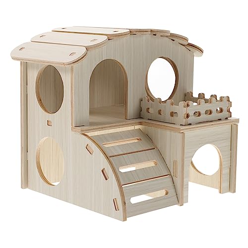 JOINPAYA Hamsterhaus Chinchilla-Spielhaus Einstreu für Hamster Hamster- Hamster -Versteck hamsterspielzeug Hamster Hamster - Hamsterversteck Holzverbundplatte von JOINPAYA