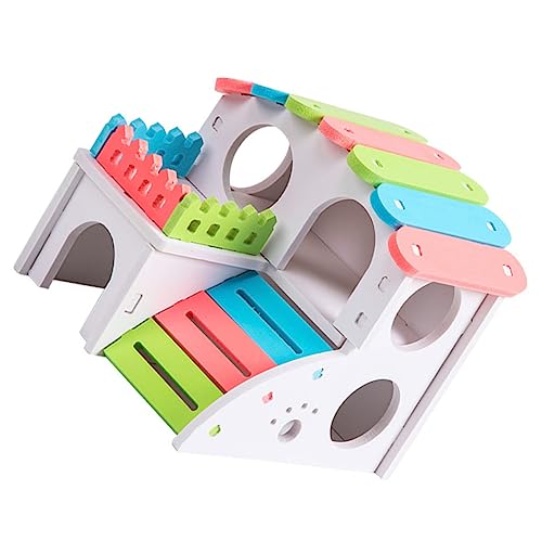 JOINPAYA Hamsterhaus Hamster käfig Hamster cage Holzspielzeug für Nagetiere Nagetierkäfig Hamsterhäuschen Hamster verbirgt Sich Haustiere Hamster Unterschlupf Hamsterhütte hölzern Colorful JOINPAYA Hamsterhaus Hamster käfig Hamster cage Holzspielzeug für Nagetiere Nagetierkäfig Hamsterhäuschen Hamster verbirgt Sich Haustiere Hamster Unterschlupf Hamsterhütte hölzern Colorful von JOINPAYA