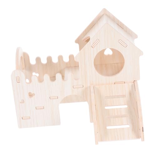 JOINPAYA Hamsterhütte Zubehör für Hamsterkäfige Kletterleiter Rutsche Holz-Hamster-Labyrinth Kleintierversteck hölzern Khaki JOINPAYA Hamsterhütte Zubehör für Hamsterkäfige Kletterleiter Rutsche Holz-Hamster-Labyrinth Kleintierversteck hölzern Khaki von JOINPAYA