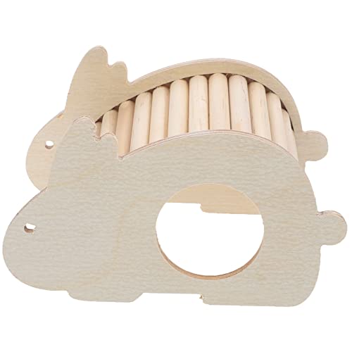 JOINPAYA Hamsternest Hamster hamsterspielzeug nagerhaus Hamsterhäuser und Verstecke Tierheim für Meerschweinchen Plüsch Kletterleiterspielzeug Haustierversteck für Käfig hölzern von JOINPAYA