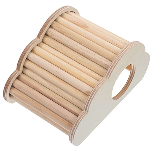 JOINPAYA Hamsterverstecknest Aus Holz Mit Trainingsleiter Für Haustiere Kletterspielzeug Für Hamster Kleines Holzhaus Als Hideout Und Spielzeug Für Kleine Haustiere von JOINPAYA