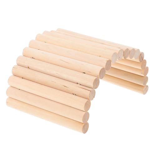 JOINPAYA Hamsterspielzeug Aus Holz Hamsterkäfig Großes Hamsterspielzeug Hamsterkäfige Meerschweinchen Igel Übungsspielzeug Hamster Kletterleiter Hamsterplattform Nagetier von JOINPAYA