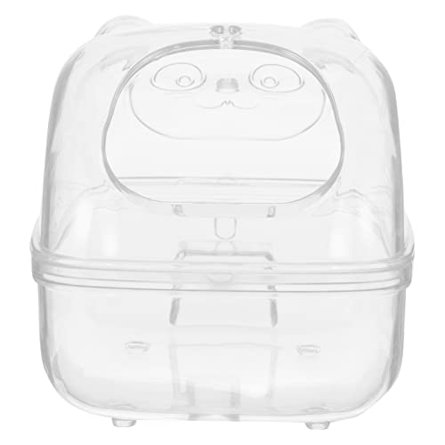 JOINPAYA Hamsterwanne Hamsterbadewanne Rennmaus Hamster-badewannen Sandkasten Kleintierdusche Gräbils Sandbad Selbst Klares Hamsterbad Groß Transparent Plastik von JOINPAYA