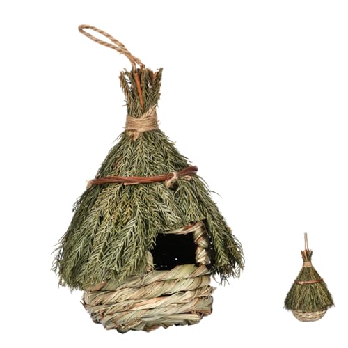 JOINPAYA Handgewebtes Natürliches Vogelhäuschen aus Gras für Garten und Balkon Wetterbeständiges Hängendes Nistnest als Dekorativer Schutzplatz für Kleine Vögel Draußen JOINPAYA Handgewebtes Natürliches Vogelhäuschen aus Gras für Garten und Balkon Wetterbeständiges Hängendes Nistnest als Dekorativer Schutzplatz für Kleine Vögel Draußen von JOINPAYA