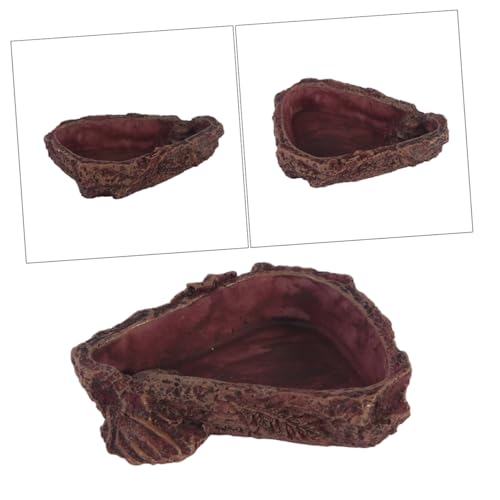 JOINPAYA Harznapf Imitation Baumrinde Reptilien Futter Wasserschale für Eidechsen Frösche Spinnen Langlebige Futterschale Terrarienzubehör Kompakt und Dekorativ für Kleine Haustiere JOINPAYA Harznapf Imitation Baumrinde Reptilien Futter Wasserschale für Eidechsen Frösche Spinnen Langlebige Futterschale Terrarienzubehör Kompakt und Dekorativ für Kleine Haustiere von JOINPAYA