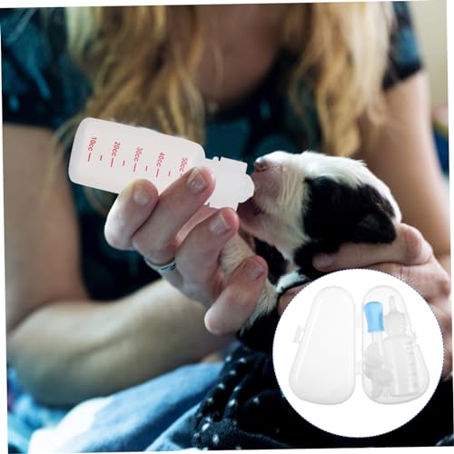 JOINPAYA Haustier Fütterungsflasche mit Auswechselbarem Nuckel Auslaufsicher Flexiblem Druckdesign für Katzenbabys und Welpen Einfache Geeignet für Sichere Welpen und Katzenaufzucht JOINPAYA Haustier Fütterungsflasche mit Auswechselbarem Nuckel Auslaufsicher Flexiblem Druckdesign für Katzenbabys und Welpen Einfache Geeignet für Sichere Welpen und Katzenaufzucht von JOINPAYA