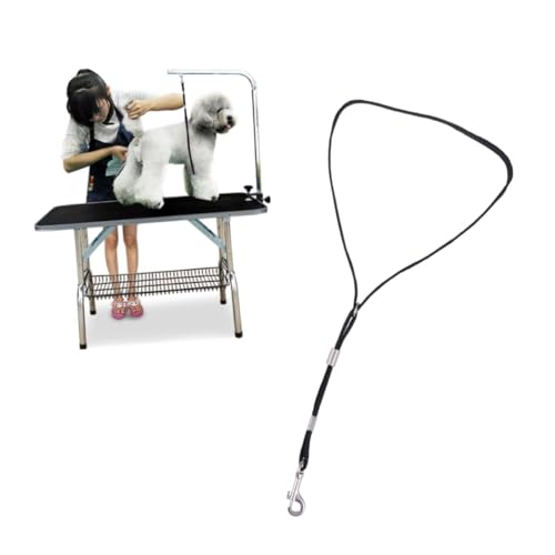 JOINPAYA Haustier Grooming Tisch Leine Verstellbar mit Schnellverschluss Metallclip Rutschfestes Pflegetisch Seil für Hunde Sicherheitsgeschirr Zubehör für Hundepflege und Trainingsstand von JOINPAYA