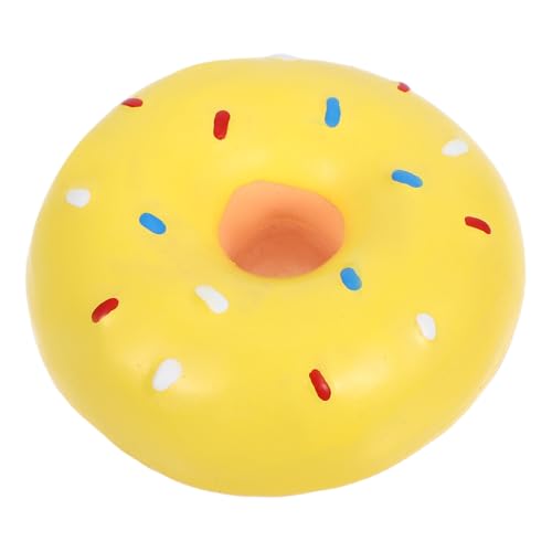 JOINPAYA Haustier Latexspielzeug Donuts Welpenspielzeug Hunde Latexspielzeug Langlebiges Quietschendes Hundespielzeug Hundekau Quietschspielzeug Latex Quietschball Langlebiges von JOINPAYA
