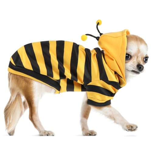 JOINPAYA Haustier warme Kleidung Winterprodukte für Haustiere Kostüm für Katzen kleine hundekostüme gelber Hunde-Hoodie Bienenkostüm für Katze Kätzchen Zeug Polyester Yellow JOINPAYA Haustier warme Kleidung Winterprodukte für Haustiere Kostüm für Katzen kleine hundekostüme gelber Hunde-Hoodie Bienenkostüm für Katze Kätzchen Zeug Polyester Yellow von JOINPAYA
