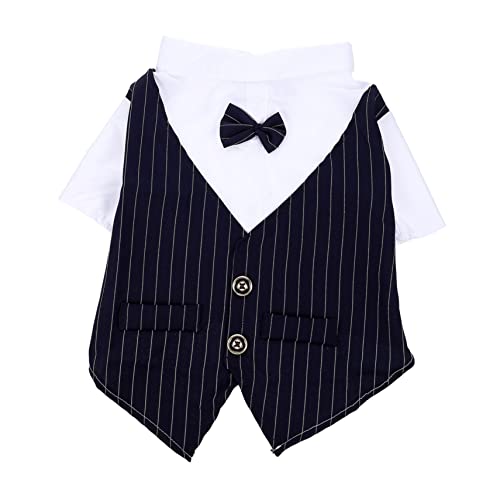 JOINPAYA Haustieranzug Hundekostüm Party UPS Hunde-Body-Anzug Haustierkleidung Outfits Dog Costume hundekleidung Hundehochzeit hochzeitskleid Katzenkostüm Hund hochzeitsdeko Polyester Navy von JOINPAYA