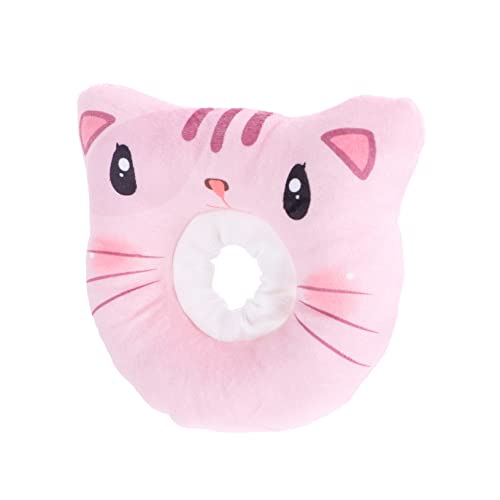 JOINPAYA Haustierhalsband Operation klein einstellbar Haustier Wundkragen Post nach katzenhalsband Katzen Halskreis für Haustiere Erholungshalsband für Haustierkatzen Plüsch Rosa von JOINPAYA