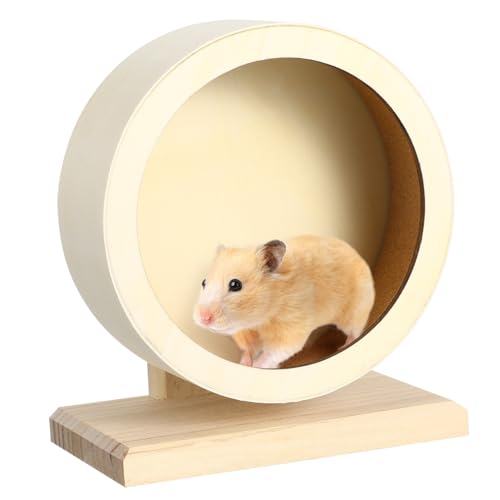 JOINPAYA Hölzernes Übungsrad Für Kleine Haustiere Rutschfestes Laufrad Für Hamster Und Andere Kleintiere S Für Gesundes Training Und Spielspaß von JOINPAYA
